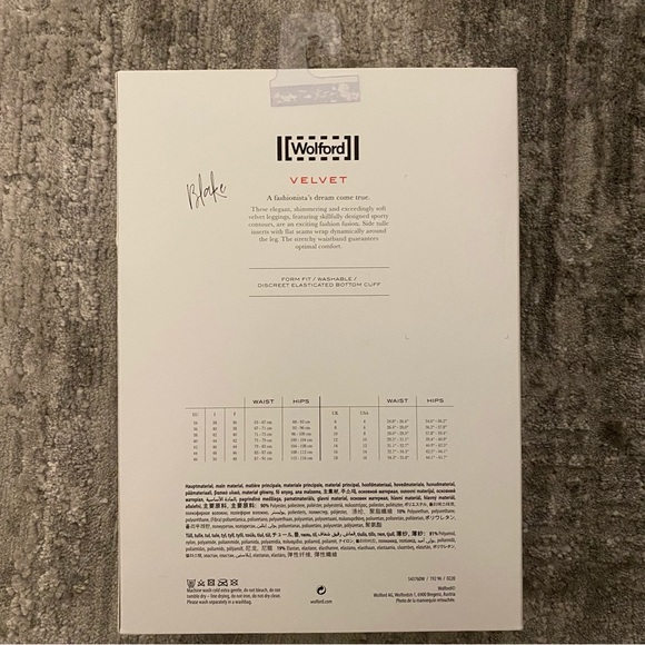 BNWT Wolford Velvet Blake Leggings - Picture 8 of 9